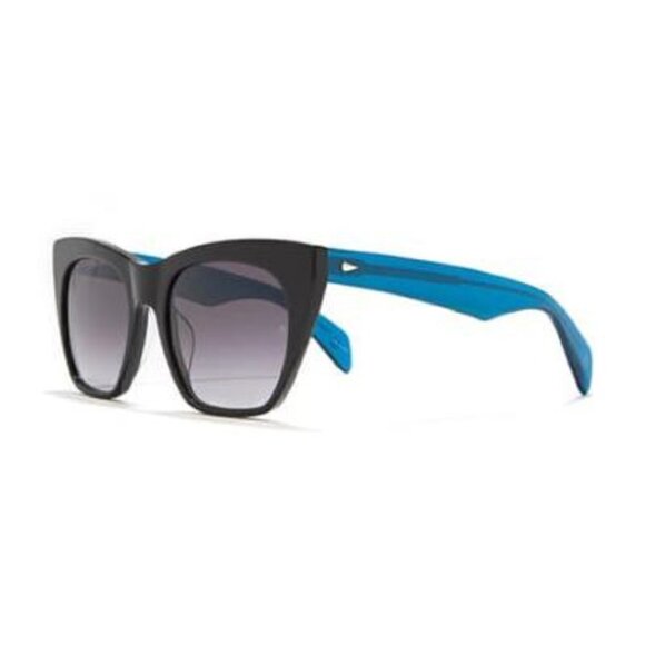 Rag & Bone Womens Cats Eye Blue Black Frame 54mm Sunglasses Case Included New main image 12
